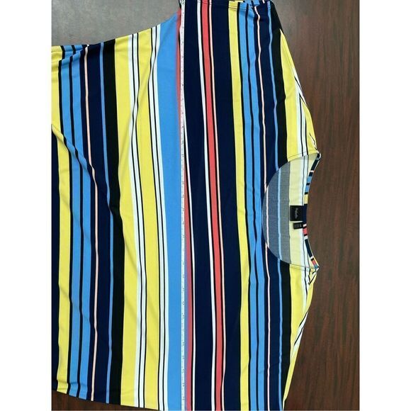 Rafaella Stripe Blouse with Tie Side Size Large - Picture 6 of 7